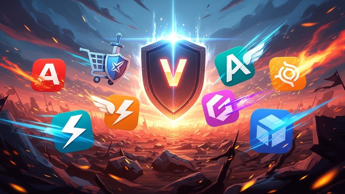 Büyüyen bir grafik üzerinde duran altın para yığınları ve başarıyı temsil eden bir kupa, kârlılık temasını yansıtıyor.