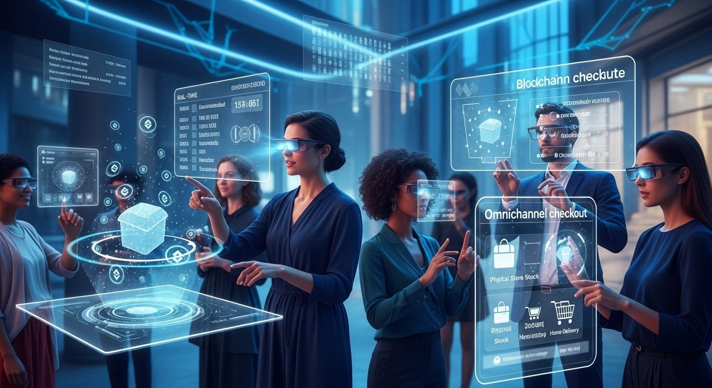 2026 E-Ticaret Omni Kanal Stratejisi Görseli, Farklı Kanalları Birleştiren Teknoloji Ağı