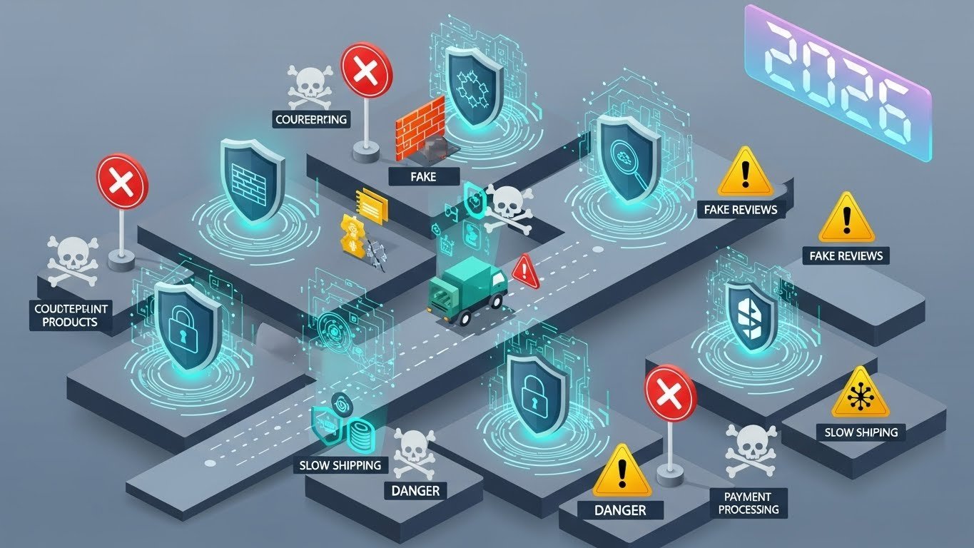 2026 E-Ticaret dünyasında karmaşık pazar analizi yapan bir e-ticaret uzmanı, dijital grafiklerle çevrili bir ortamda derin düşüncelere dalmış.