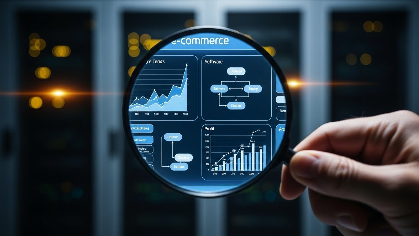 E-ticaret iş modelinde sürdürülebilir karlılık ve büyüme stratejilerini temsil eden iş insanları.