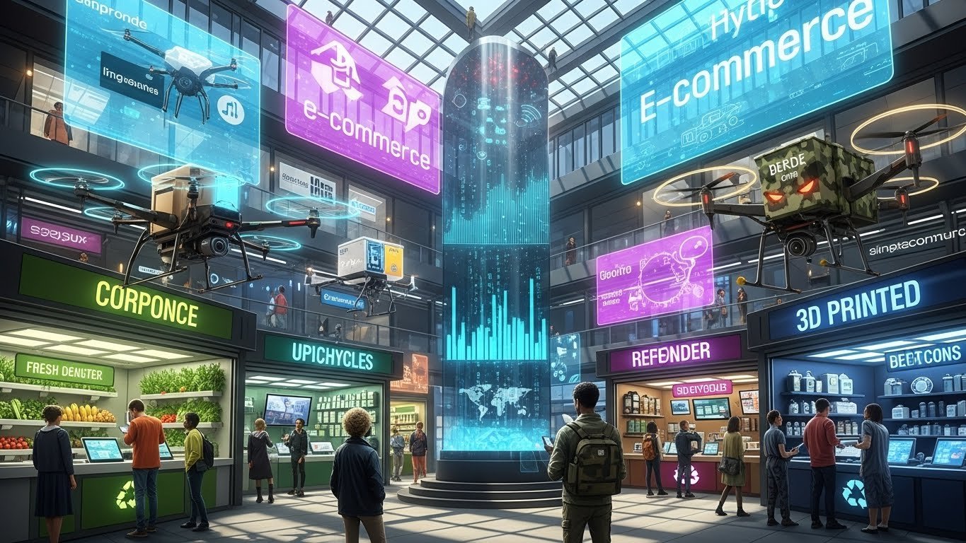 2026 E-ticaret pazaryeri rekabeti ve dijital stratejiler, çeşitli platformlar arasında satış yapan bir e-ticaret uzmanı